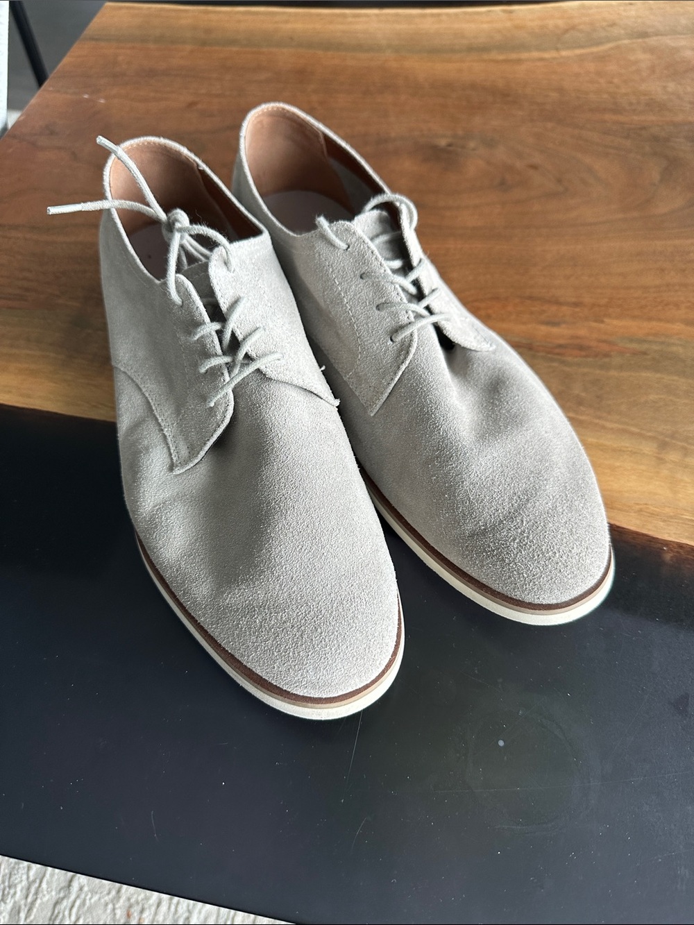 Aldo Men's Suede Chukka Boots — Light Gray